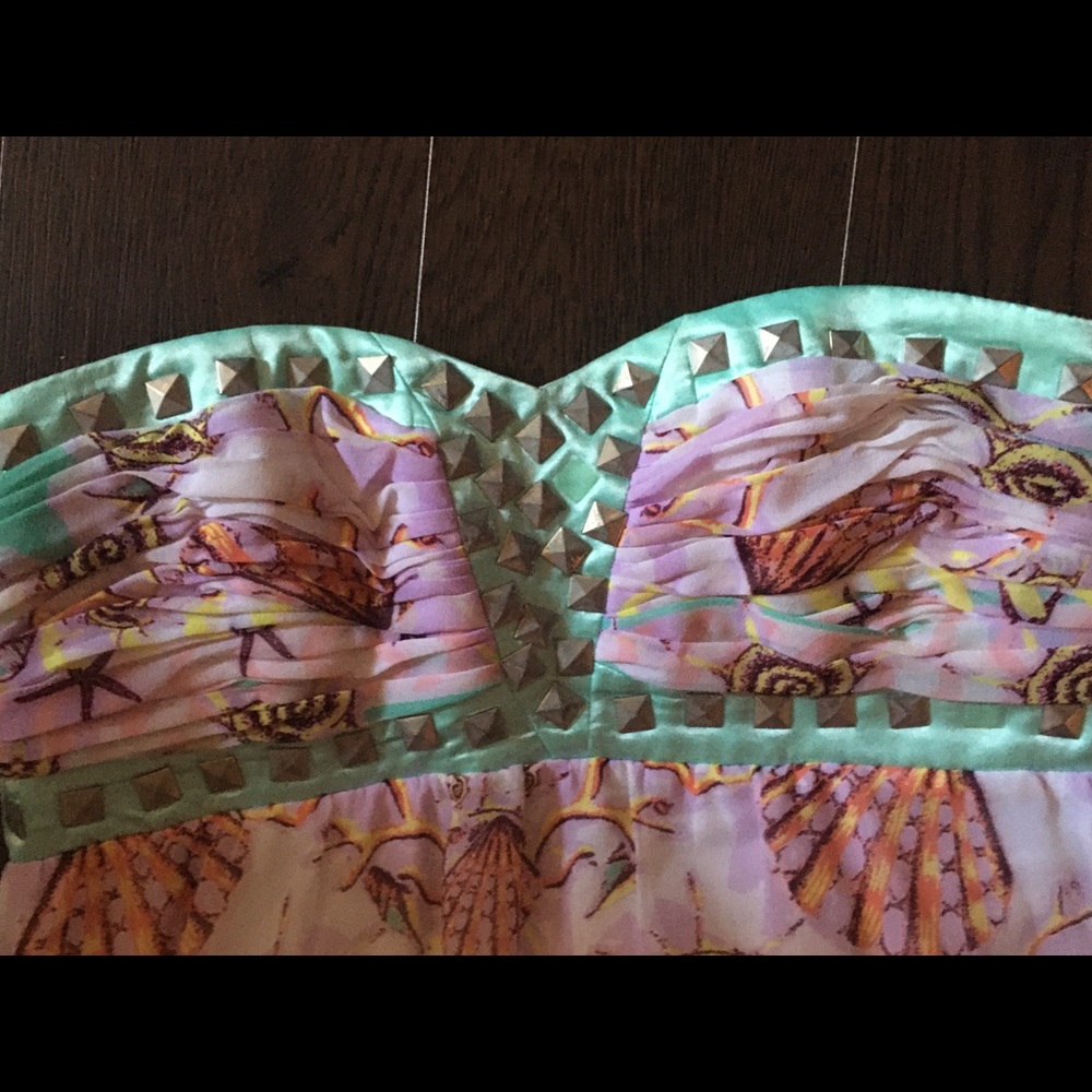 BeBe seashell studded dress